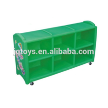 JingQi gabinete de juguete de plástico extraíble con ruedas